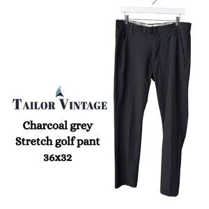 Tailor Vintage Gray Golf ⛳️ Pants Modern Fit mens 36x32